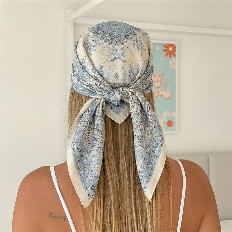 Luxury Printing Silk Square Sc - Scarf Silk Square บทวิจารณ์และราคา