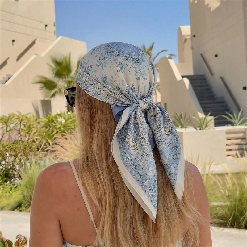 Luxury Printing Silk Square Sc - Scarf Silk Square บทวิจารณ์และราคา