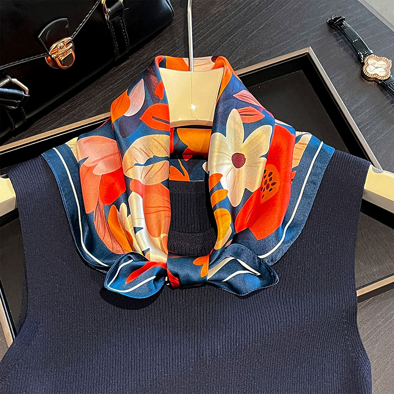 2026 New Spring 100% Pure Silk - Scarf Silk Square บทวิจารณ์และราคา