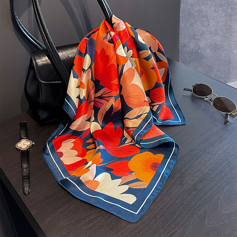 2026 New Spring 100% Pure Silk - Scarf Silk Square บทวิจารณ์และราคา