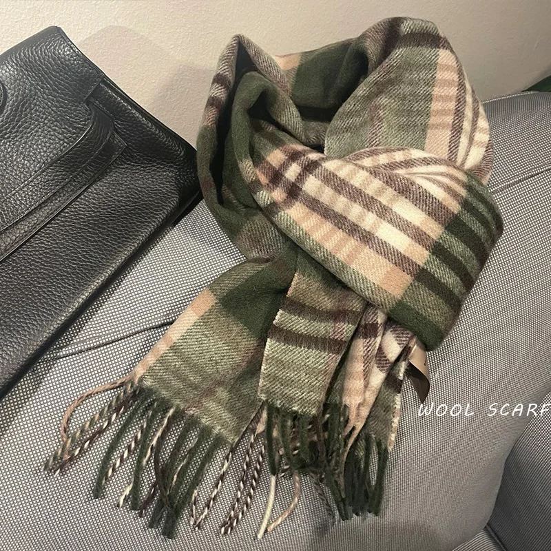 High Quality 100% Wool Scarf M - Muffler Men Wool บทวิจารณ์และราคา