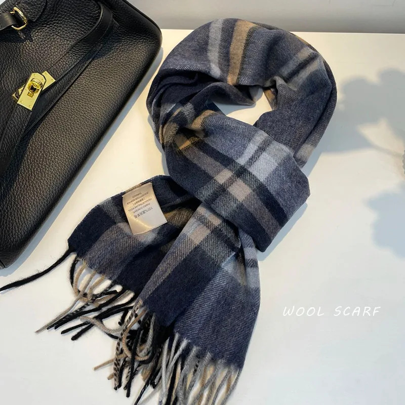 High Quality 100% Wool Scarf M - Muffler Men Wool บทวิจารณ์และราคา