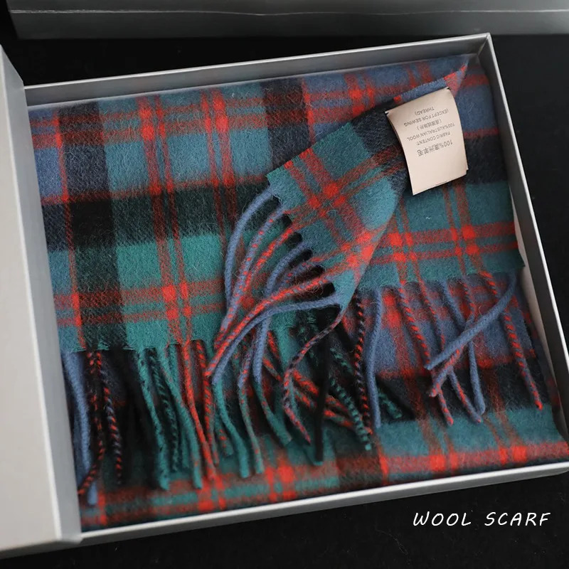 High Quality 100% Wool Scarf M - Muffler Men Wool บทวิจารณ์และราคา