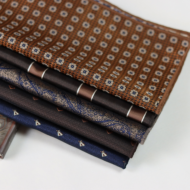 24cm Elegant Brown Pocket Squa - Pocket Square Set บทวิจารณ์และราคา