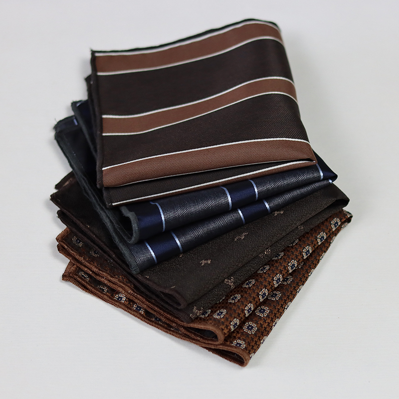24cm Elegant Brown Pocket Squa - Pocket Square Set บทวิจารณ์และราคา