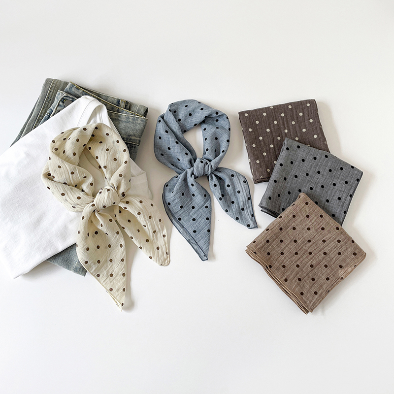 New Solid Color Cotton Linen F - Ascot Neck Scarf บทวิจารณ์และราคา
