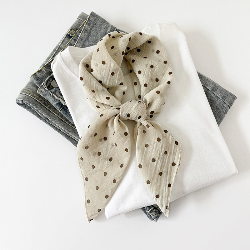 New Solid Color Cotton Linen F - Ascot Neck Scarf บทวิจารณ์และราคา