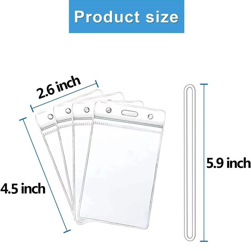 Clear Plastic ID Badge Holders - Lanyard Badge Holder บทวิจารณ์และราคา