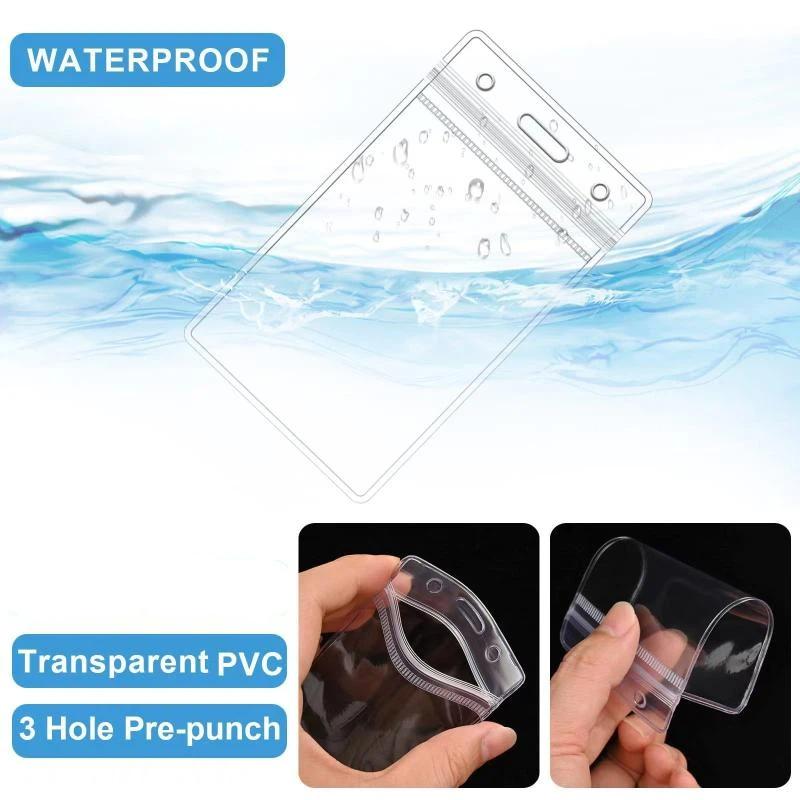 Clear Plastic ID Badge Holders - Lanyard Badge Holder บทวิจารณ์และราคา