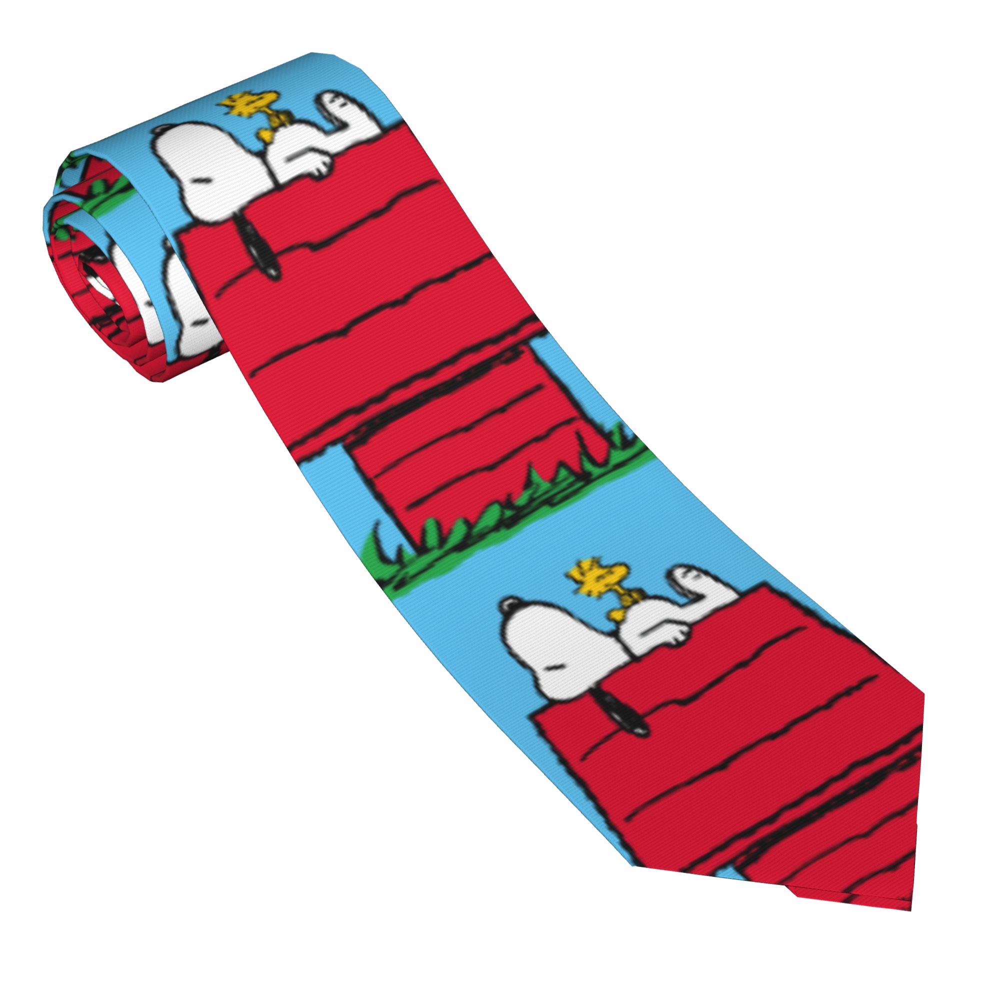 Neckties Snoopy Woodstock Dogh - Skinny Tie Men บทวิจารณ์และราคา