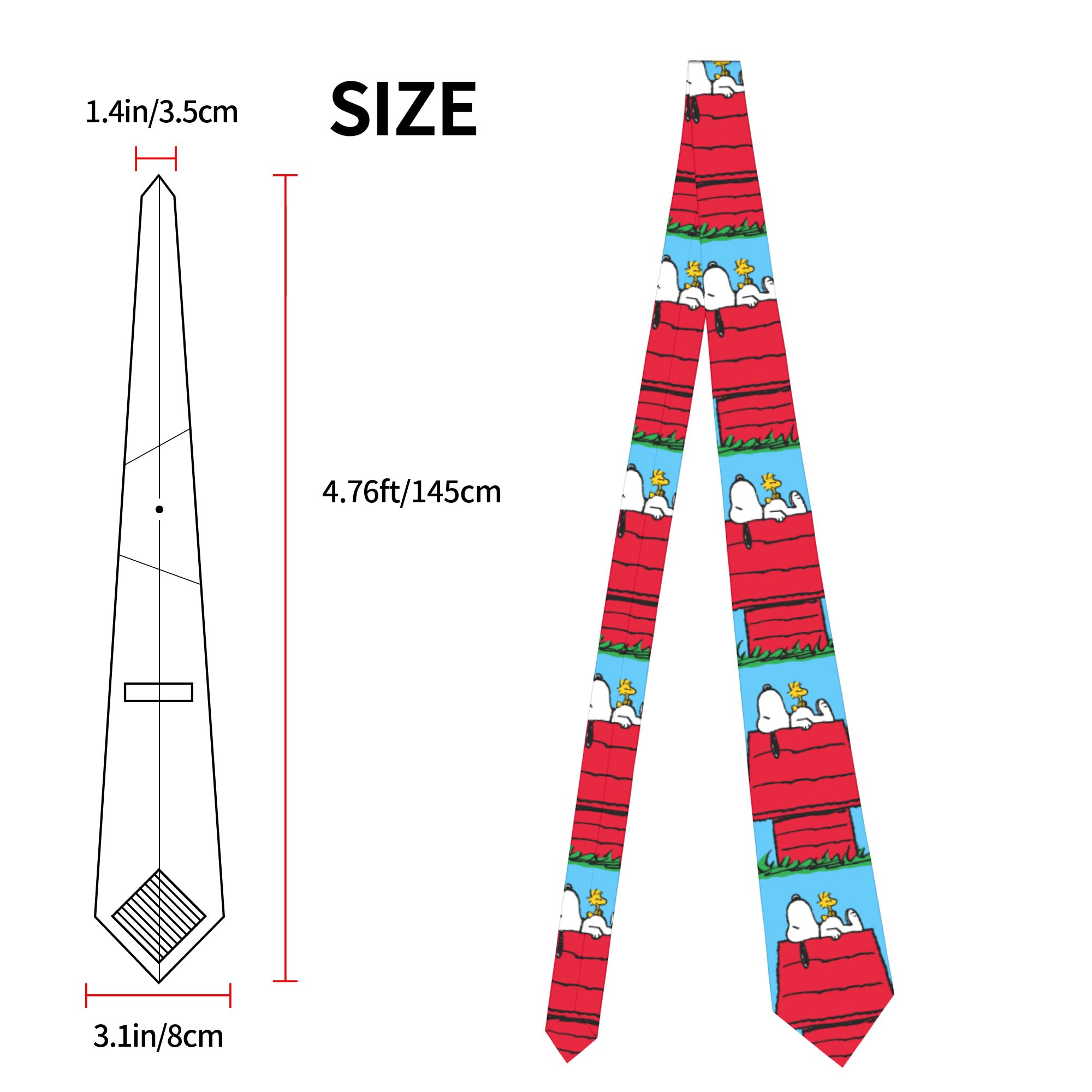 Neckties Snoopy Woodstock Dogh - Skinny Tie Men บทวิจารณ์และราคา