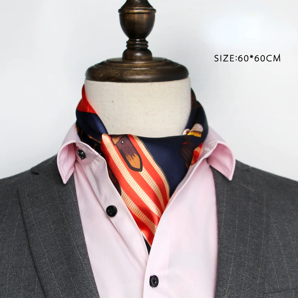 British Men's Silk Scarf Small - Bandana Cotton บทวิจารณ์และราคา