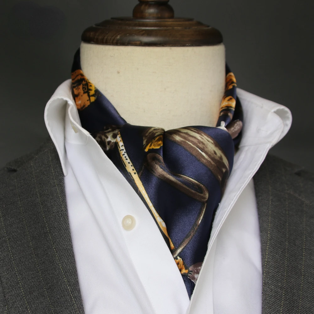 British Men's Silk Scarf Small - Bandana Cotton บทวิจารณ์และราคา
