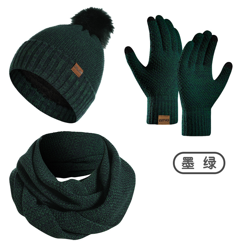 Women Winter 3Pcs Fleece Lined - Infinity Scarf Knit บทวิจารณ์และราคา