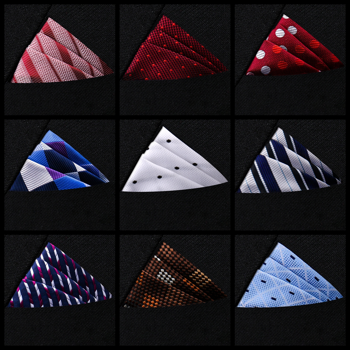 Pocket Square Silk High Grade  - Pocket Square Set บทวิจารณ์และราคา