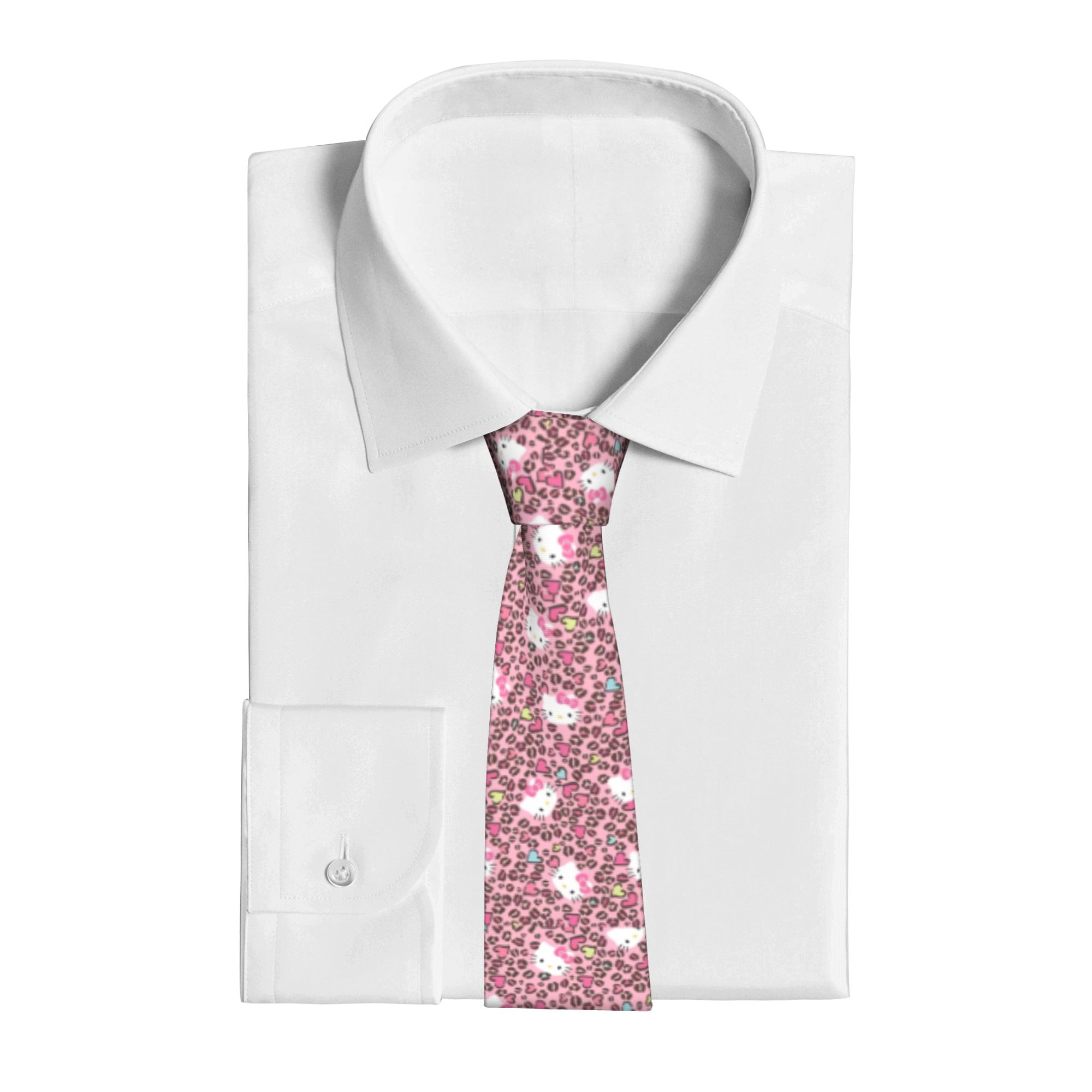 Hello Kitty Leopard Neckties U - Skinny Tie Men บทวิจารณ์และราคา