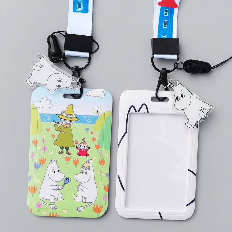 Moomin Cartoon Hard Card Holde - Lanyard Badge Holder บทวิจารณ์และราคา
