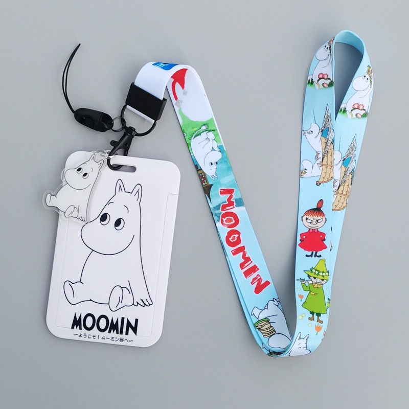 Moomin Cartoon Hard Card Holde - Lanyard Badge Holder บทวิจารณ์และราคา