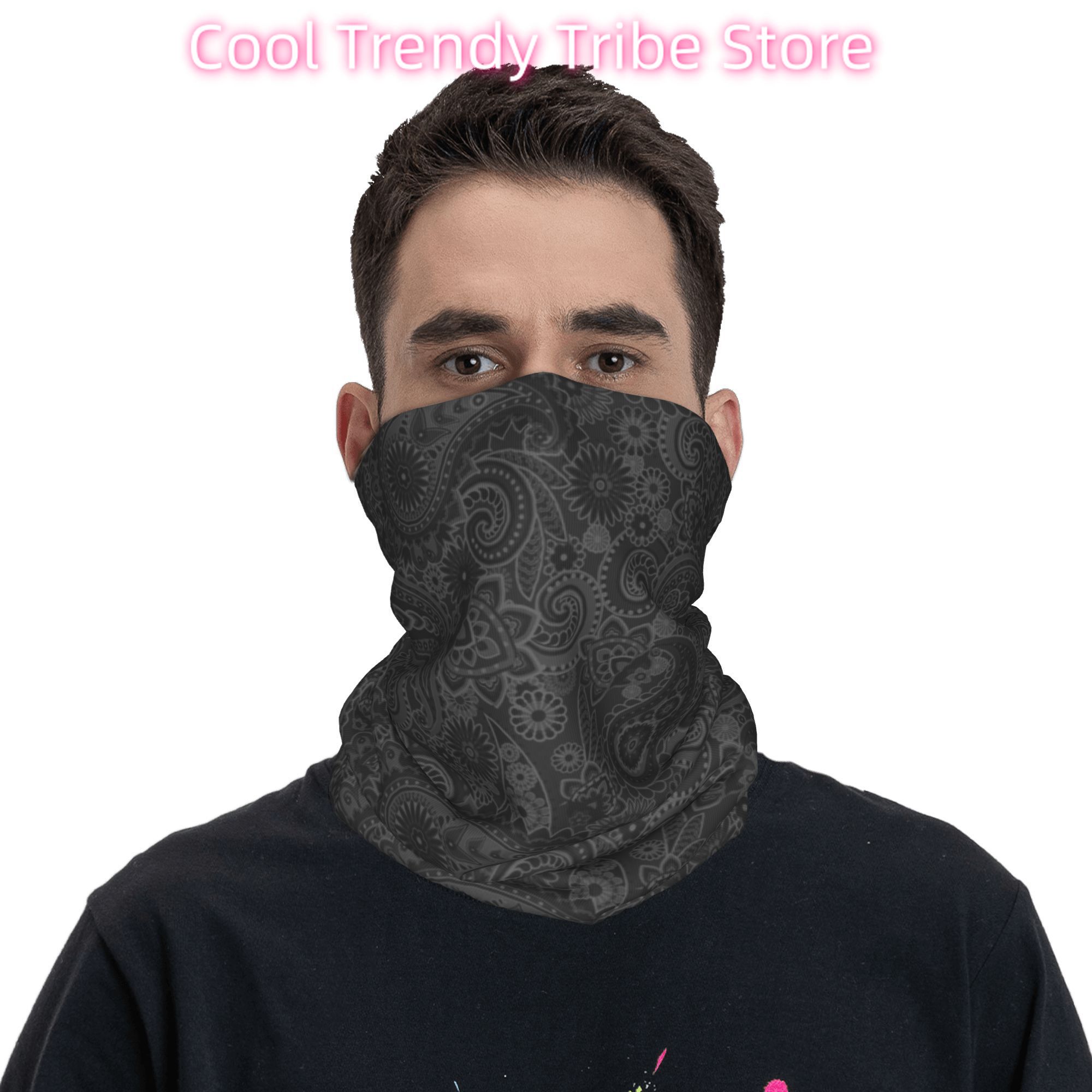 Custom Paisley Chicano Bandana - Neck Warmer Tube บทวิจารณ์และราคา