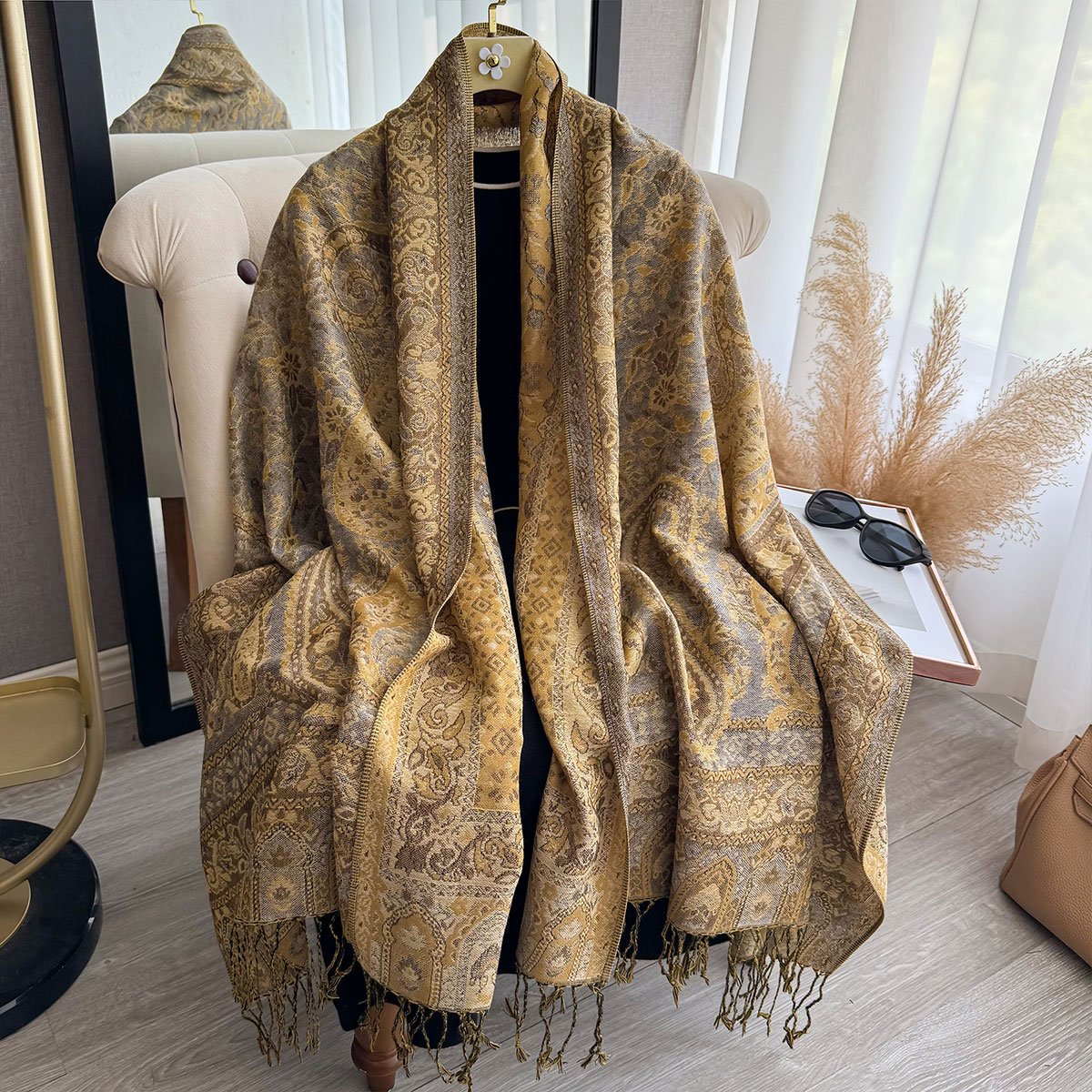 2025 Tassel Blanket Design Eth - Woven Scarf Blanket บทวิจารณ์และราคา