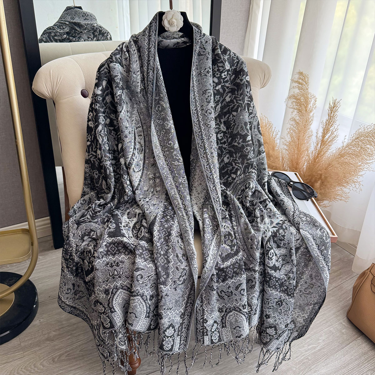 2025 Tassel Blanket Design Eth - Woven Scarf Blanket บทวิจารณ์และราคา