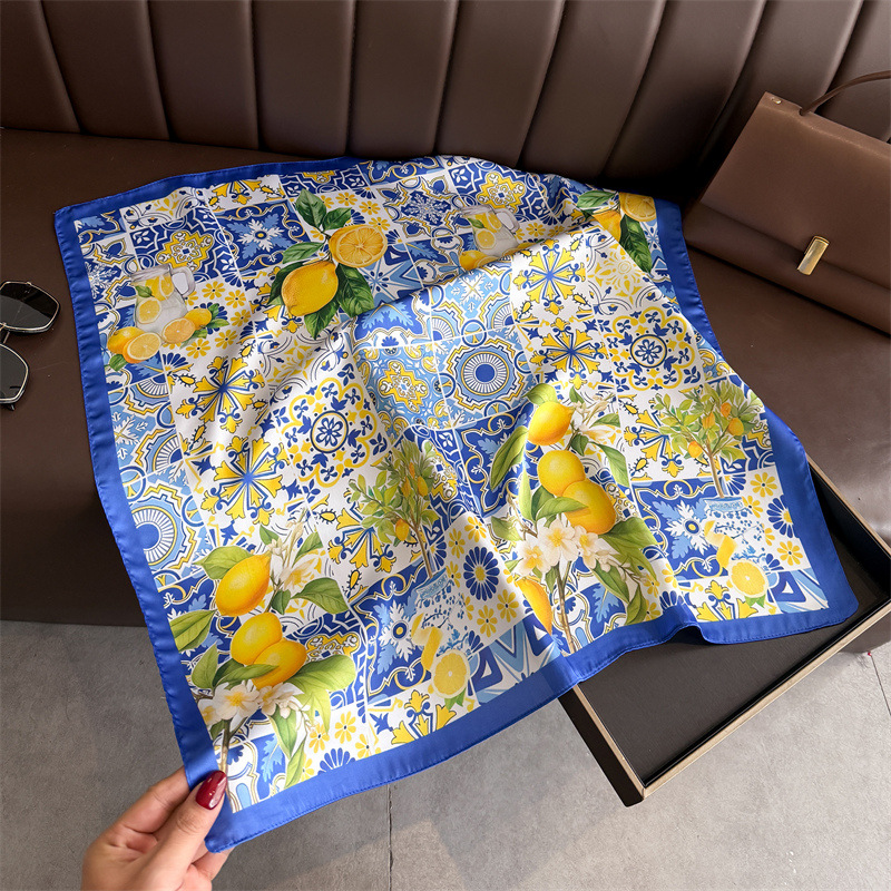 2026 New Fruit Print Silk Squa - Scarf Silk Square บทวิจารณ์และราคา