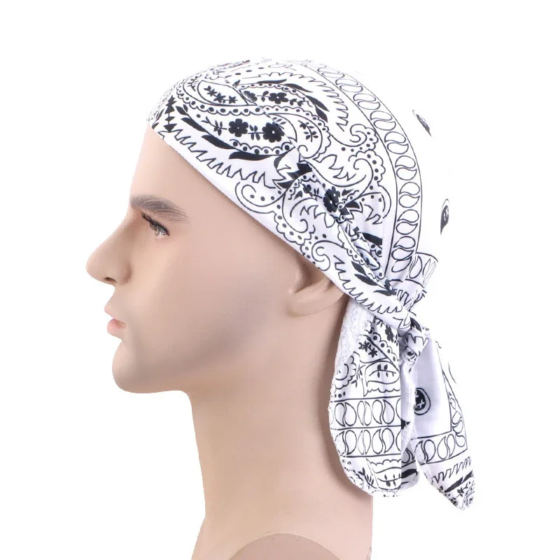 New Men Women Print Durag Du-R - Bandana Doo Rag บทวิจารณ์และราคา