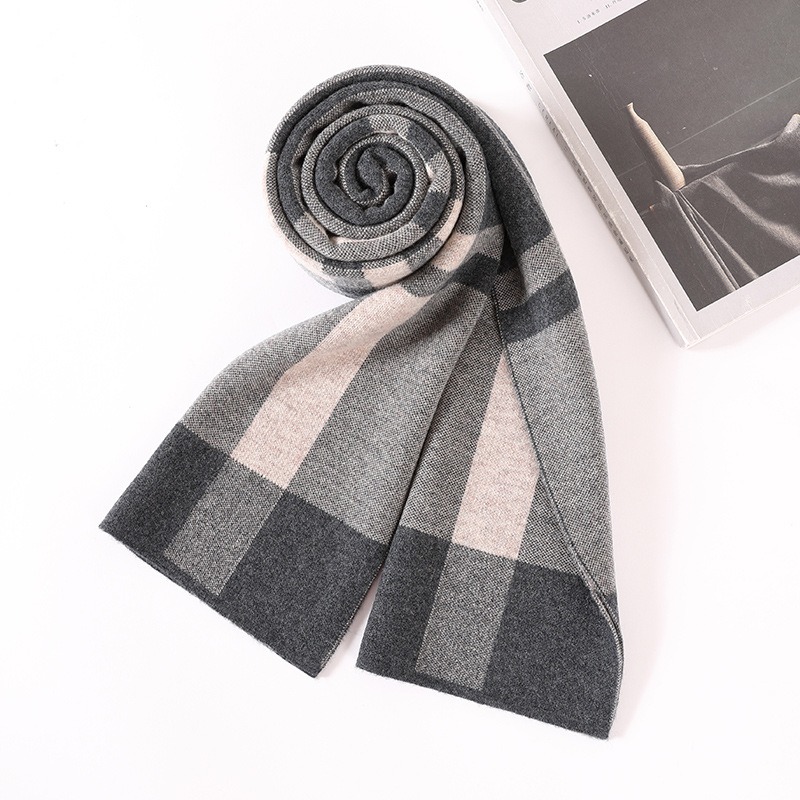Luxury Scarf Man Winter Warm W - Muffler Men Wool บทวิจารณ์และราคา