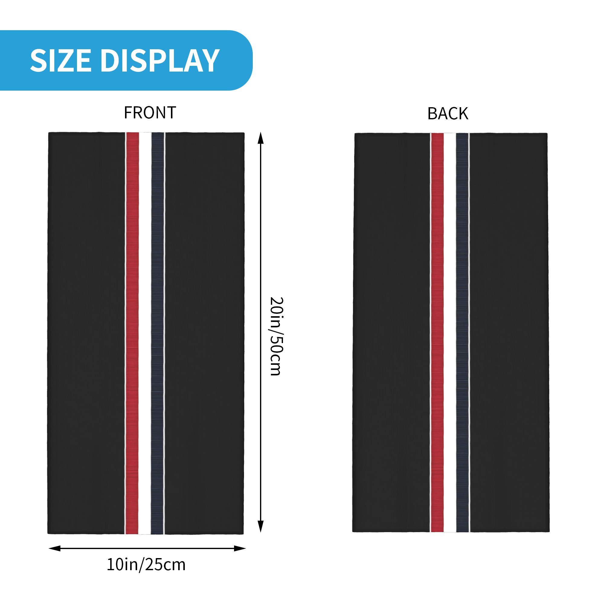 Custom French Flag Stripes Ban - Neck Warmer Tube บทวิจารณ์และราคา