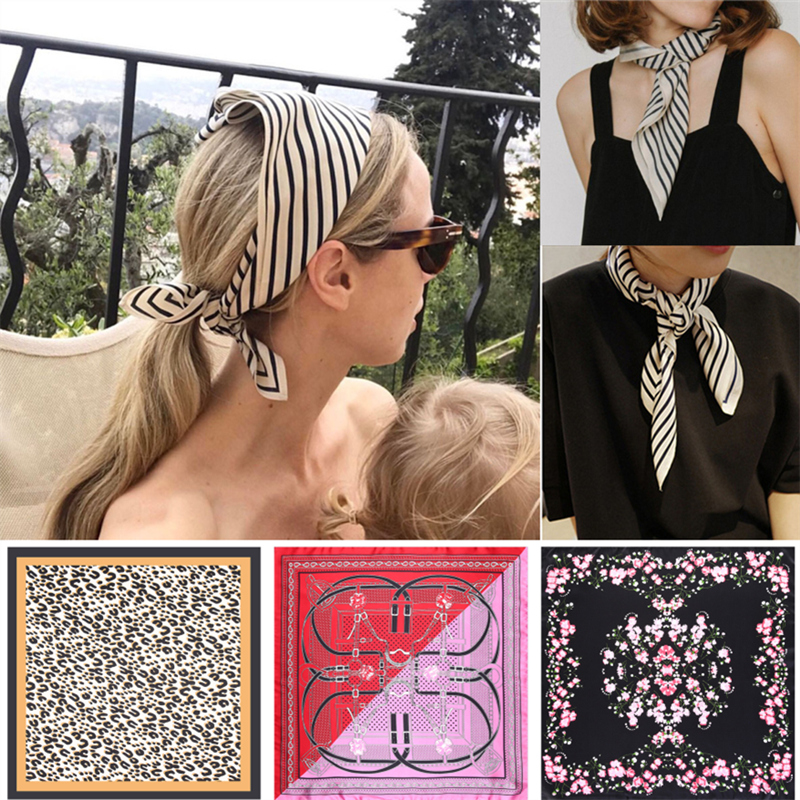 Fringe Frame Square Scarves Ba - Silk Tie Striped บทวิจารณ์และราคา