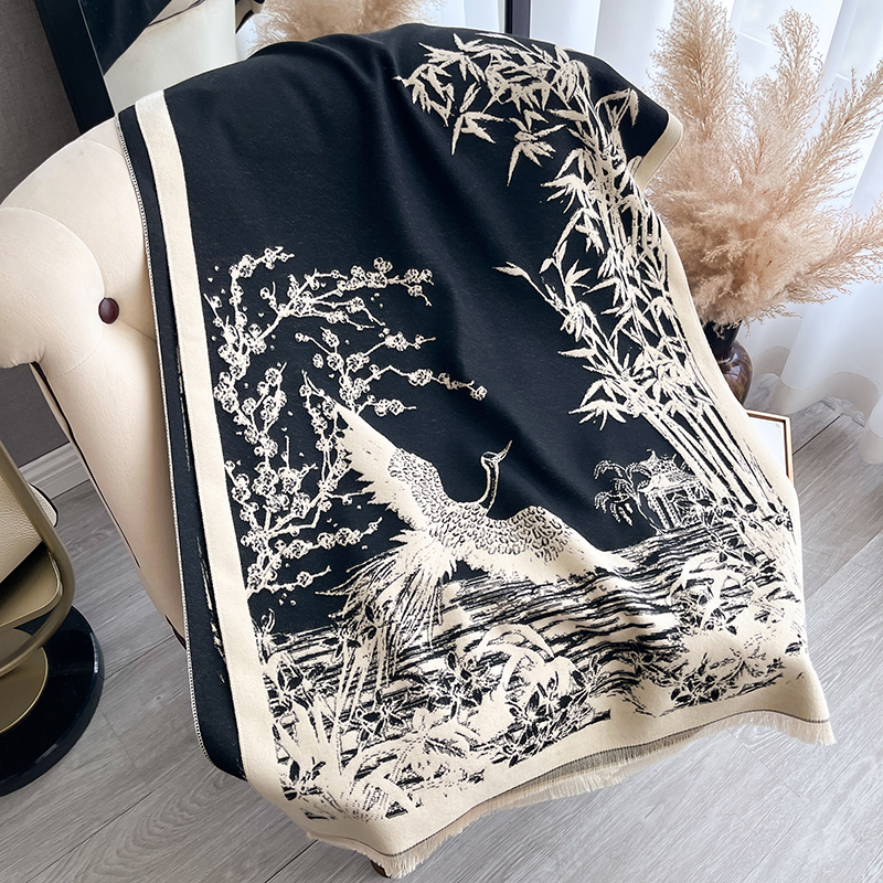 Women Winter Cashmere Scarf Wh - Woven Scarf Blanket บทวิจารณ์และราคา
