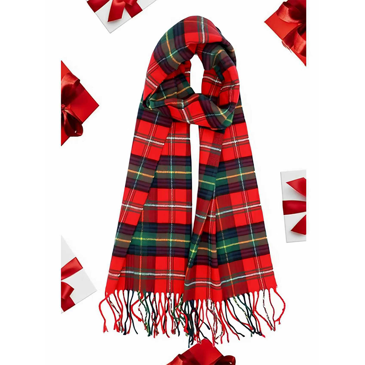 1pc classic plaid ultra soft a - Muffler Men Wool บทวิจารณ์และราคา