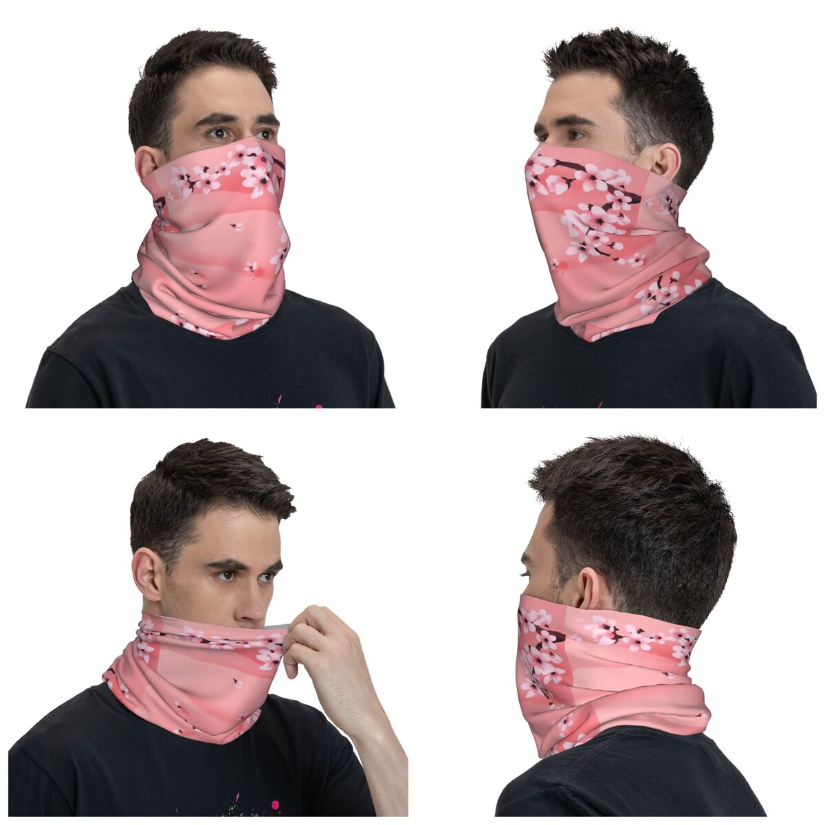 Sakura Tree Cherry Blossom Ban - Neck Warmer Tube บทวิจารณ์และราคา