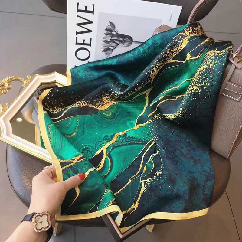 70x70cm Women Scarf Silk Feeli - Scarf Silk Square บทวิจารณ์และราคา