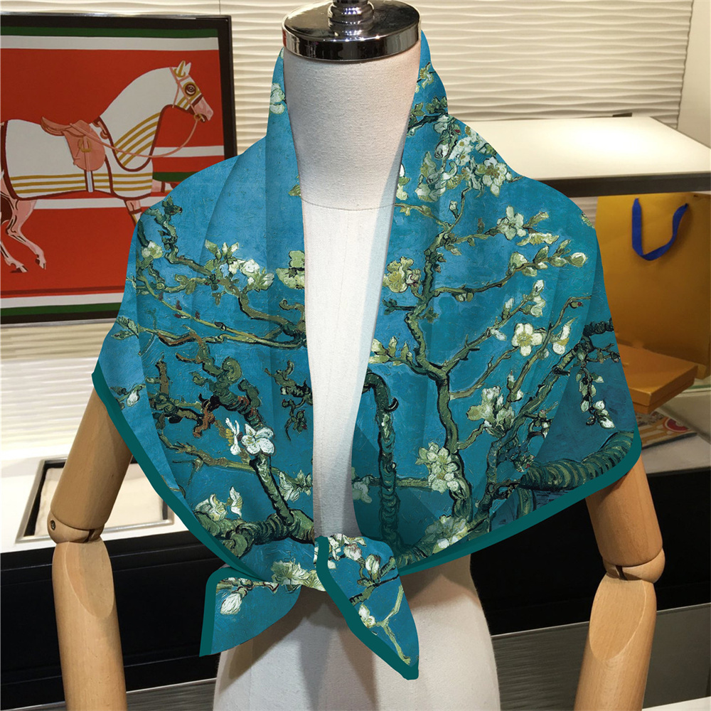 90CM Hot Sell Twill Silk Scarf - Scarf Silk Square บทวิจารณ์และราคา
