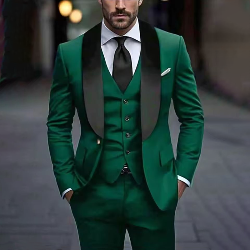 Elegant man suit Green Men Sui - Muffler Men Wool บทวิจารณ์และราคา
