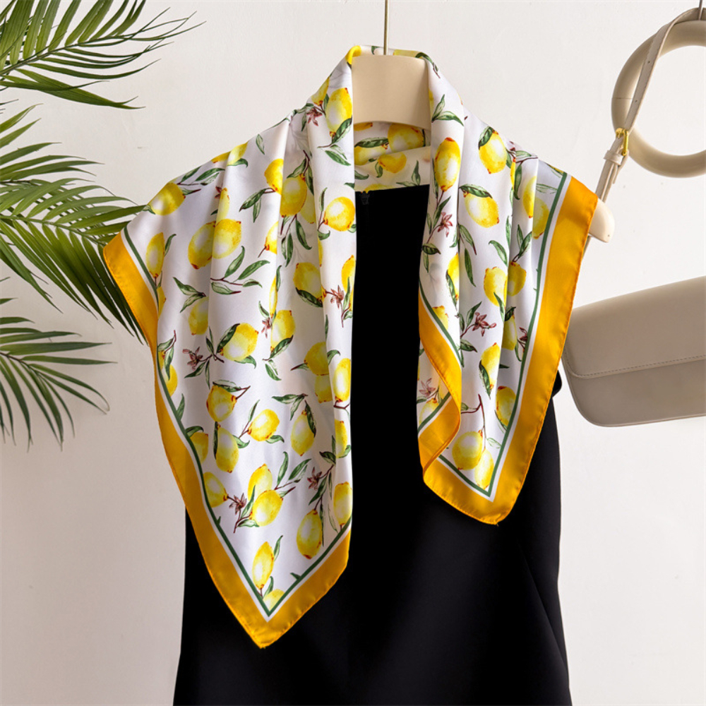 1pcs Summer Bright Color Oil P - Ascot Neck Scarf บทวิจารณ์และราคา