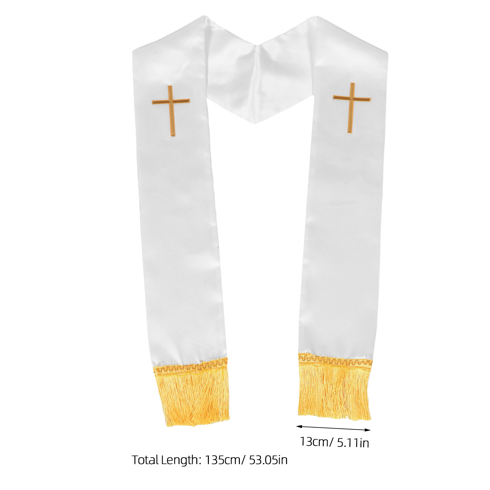 53 Inch Reversible Clergy Stol - Stole Wedding Shawl บทวิจารณ์และราคา