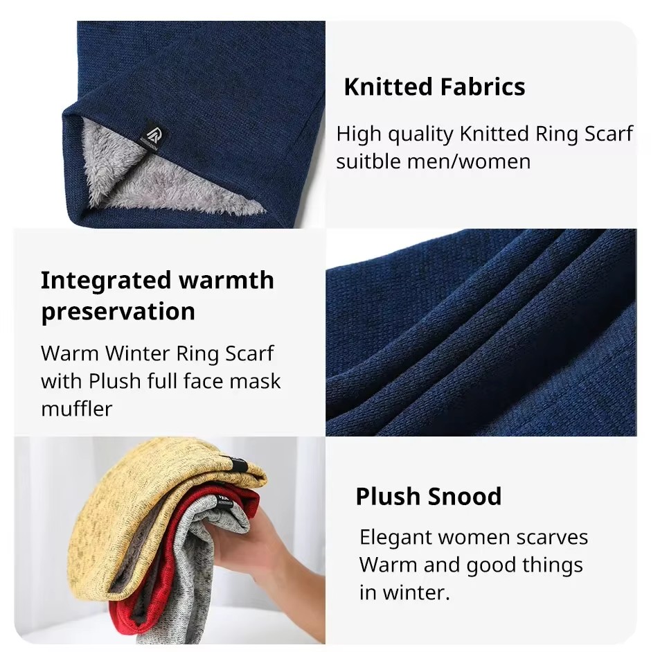 Unisex Solid Cashmere Like Plu - Muffler Men Wool บทวิจารณ์และราคา