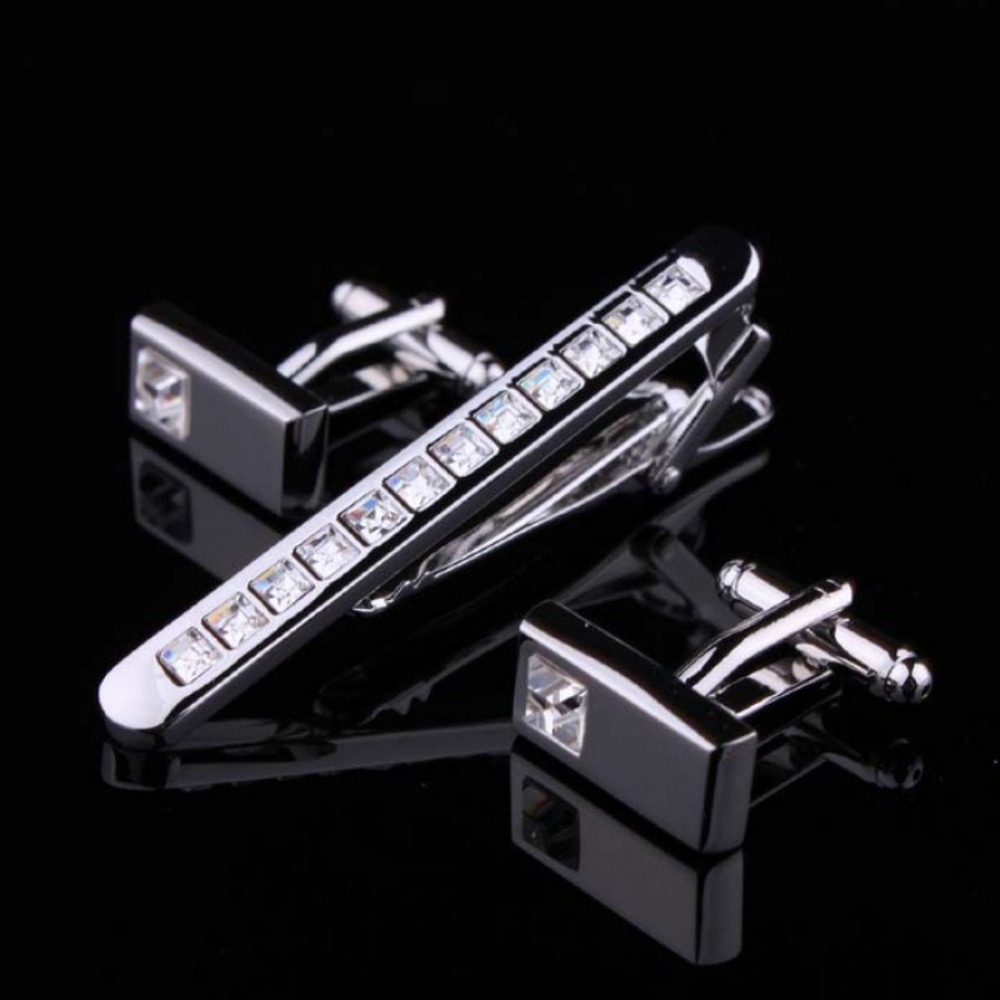A Set Men's Tie Clip Groom Tux - Tie Bar Set Gift บทวิจารณ์และราคา