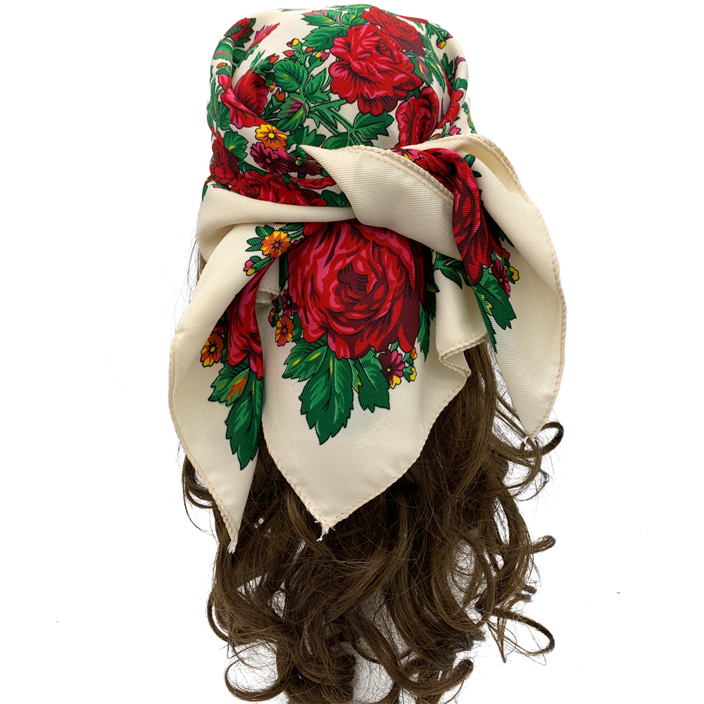 70*70cm Russian Square Scarf W - Bandana Cotton บทวิจารณ์และราคา