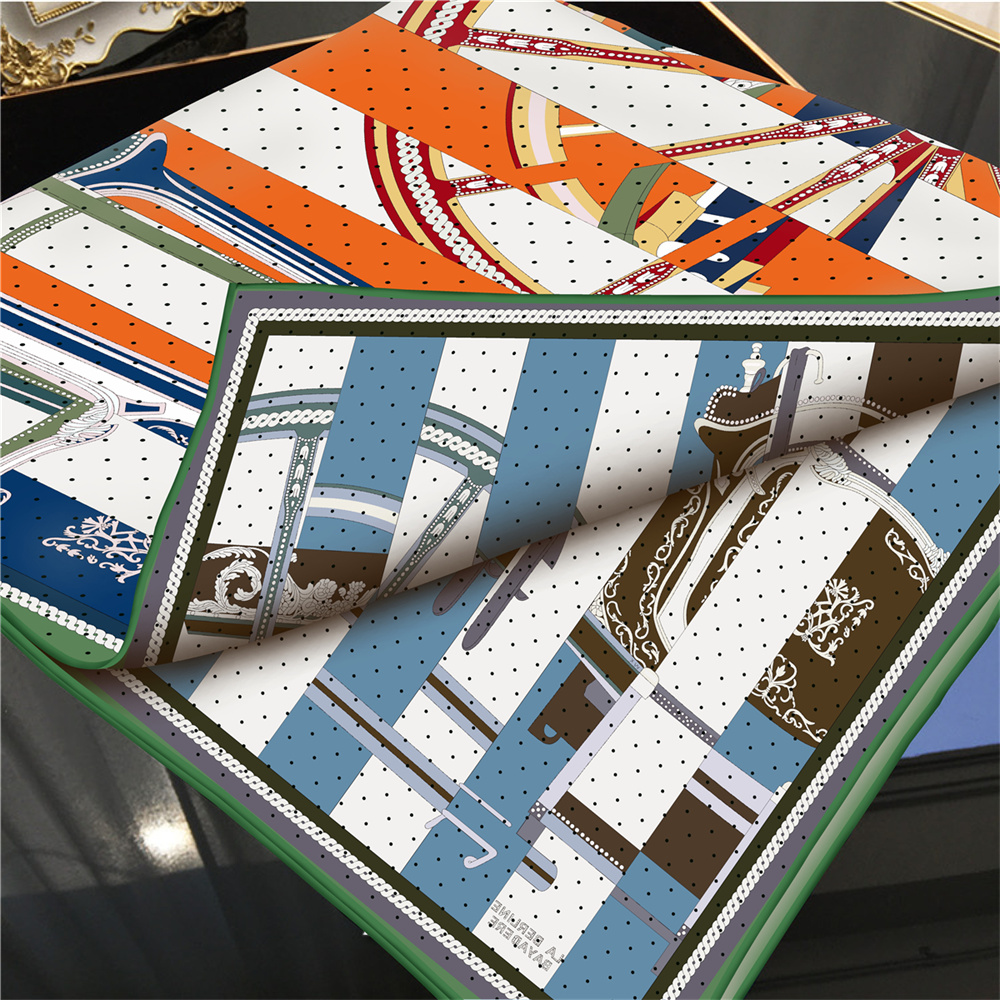 POBING Hand Rolled Twill Silk  - Scarf Silk Square บทวิจารณ์และราคา