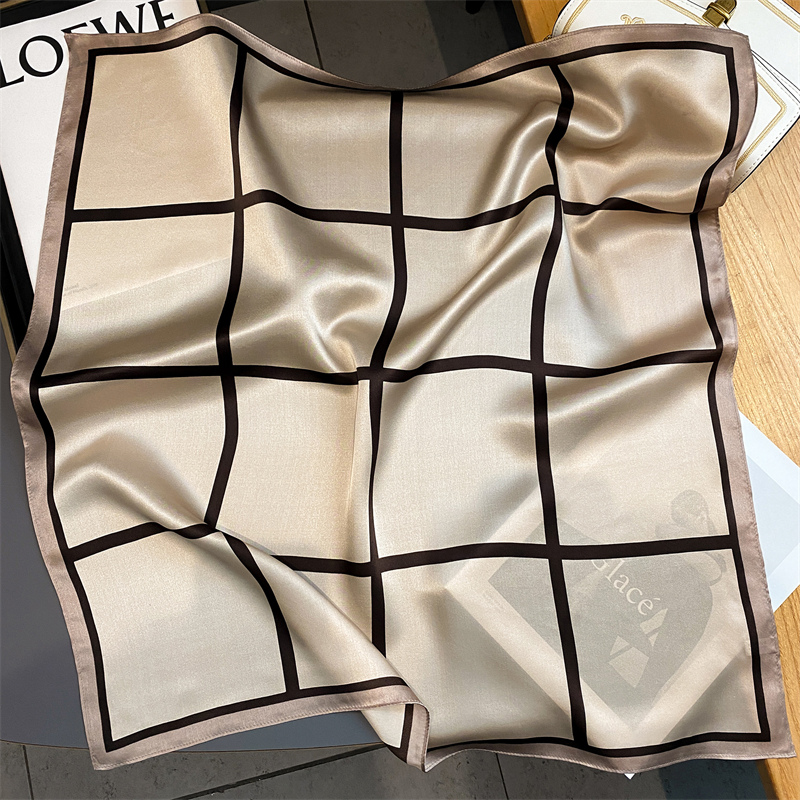 100% Real Silk Scarf New 70CM  - Scarf Silk Square บทวิจารณ์และราคา